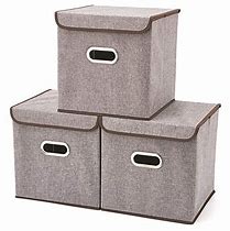 3 linen boxes